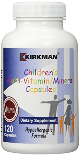 Vitaminas minerales cápsula Kirkman infantil - 120 cápsulas