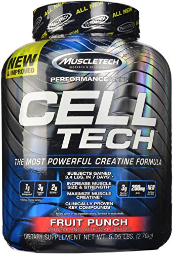 Muscletech Cell Tech Performance Series polvo, Fruit Punch, 5,95 libras