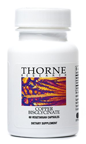 Thorne Research - cobre bisglicinato - 60 cápsulas vegetarianas