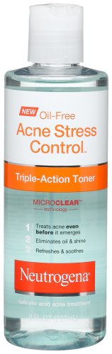 Neutrogena Oil-Free Acne Stress Control Triple Acción tóner, 8 onzas de líquido