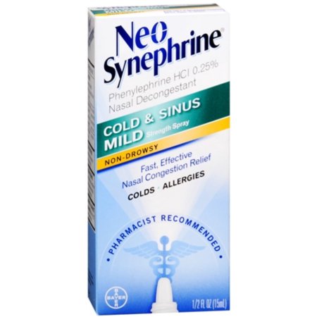 Neo-Synephrine aerosol Mild 050 oz (paquete de 6)