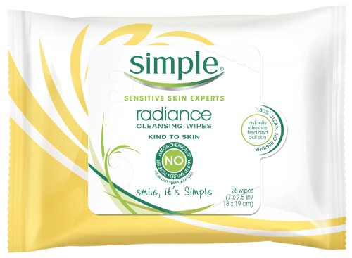 Simple limpieza toallitas faciales, Radiance ct 25