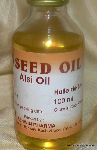 Ashwin linaza aceite (alsi) 100 ml producto de la India