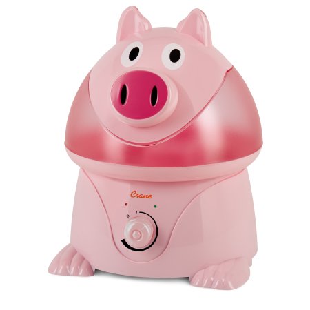 Adorable grúa por ultrasonidos humidificador de vapor frío - cerdo