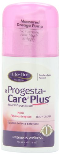 Vida-Flo Progesta-cuidado además progesterona Natural cuerpo crema, soluciones de la menopausia, con fitoestrógenos, 4 oz (113 g)