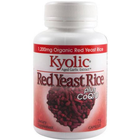 Kyolic arroz de levadura roja, más de CoQ10 Cápsulas, 75 CT