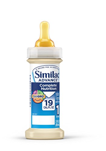 Recién nacidos lactantes Similac Advance con hierro, etapa 1 lista para usarse botellas, 2 onzas, 8 Count (paquete de 6) (embalaje puede variar)