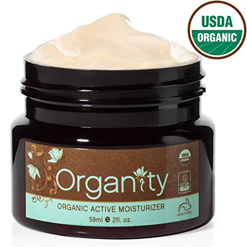 Lujo USDA orgánico cara hidratante - 100% todo el cuidado Natural de la piel por Organity - mejor Anti envejecimiento y Anti arrugas Crema Facial - para piel Normal, sensible, seca y grasa - sin Parabenes - tarro de 2oz