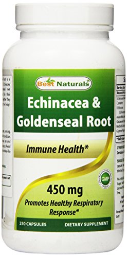 Mejor Naturals Echinacea Goldenseal 450 mg 250 Caps