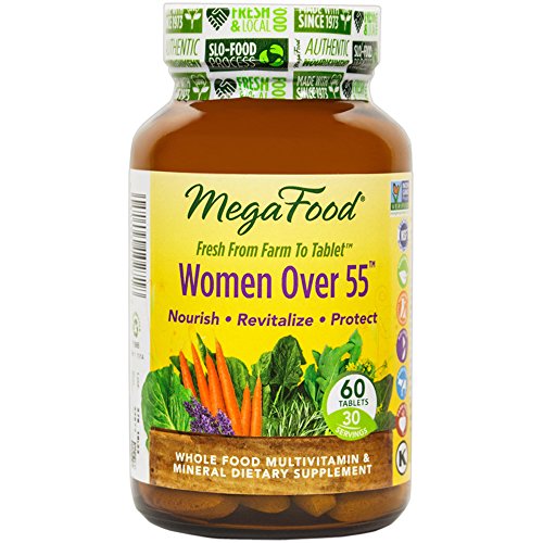 MegaFood - mujeres más de 55 años, apoya la salud de mama, 60 comprimidos (envasado de alta calidad)