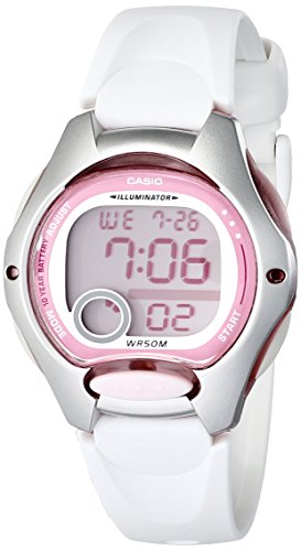 LW200-7AV Reloj Digital de la mujer Casio con correa de resina blanco