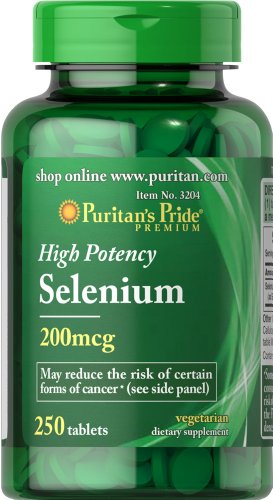 Pride selenio 200 mcg-250 tabletas de Puritan