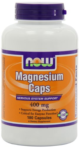AHORA alimentos magnesio cápsulas, 180 cápsulas / 400mg