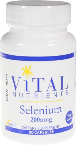 Suplemento de selenio nutrientes vitales, 200 mg, cuenta 90