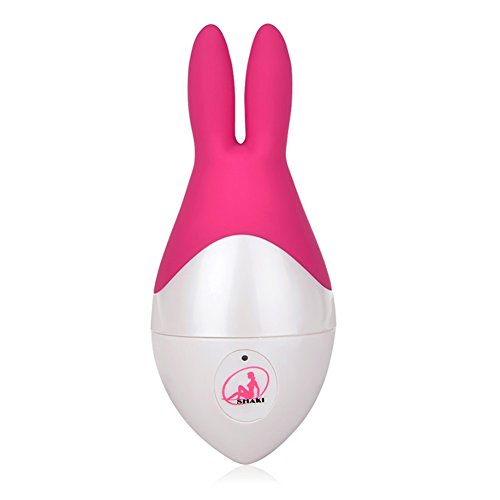 Mujer de 10-frecuencia extremadamente placentera Utimi vibrante a masajeador de masturbación del Gel de silicona en forma de conejo, masturbación para mujeres adultos sexo juguetes (rosa)