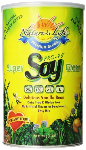 Vida de la naturaleza Pro 96 Super soja verde, vainilla, 2.18 libras