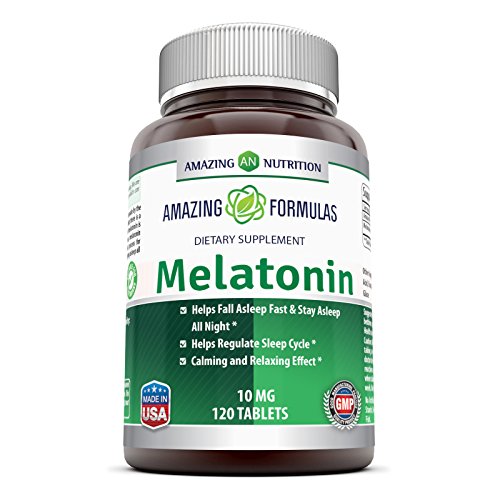 Increíble nutrición melatonina 10 Mg, 120 tabletas - ayuda a promover la relajación y el sueño - despertar renovados y revitalizada