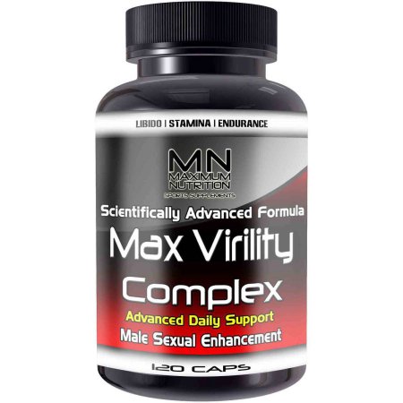 Maximum Nutrition Max Virility Complex Male Enhancement Sexual, 120 recuento