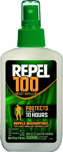 Rechazar botella repelente de insectos, aerosol de la bomba de 4 oz., 100