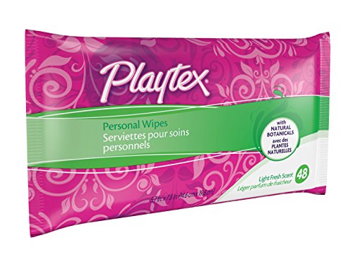 Playtex Personal limpieza paños Refill Pack, aroma fresco, 48-cuenta paquete (paquete de 3)