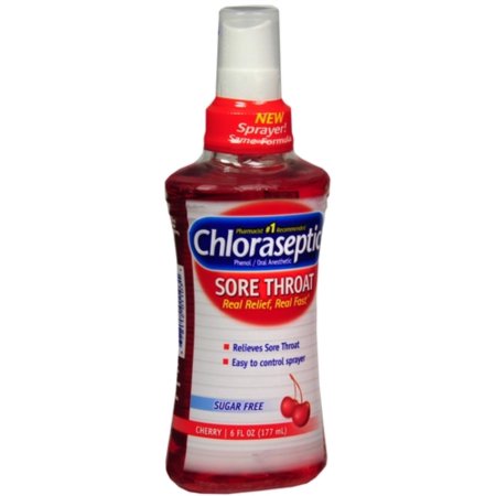Chloraseptic Dolor de garganta spray cereza 6 fl oz
