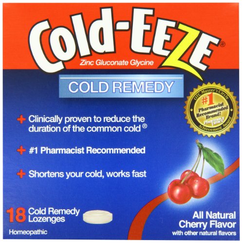 Eeze frío Cold-Eeze, remedio frío, sabor Natural de cereza, 18 pastillas - 1 Pack