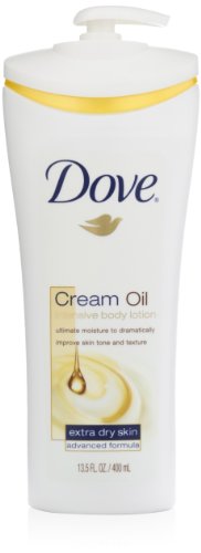 Dove Crema aceite Body Lotion, intensivo/Extra seca piel, 13,5 onzas (paquete de 3)