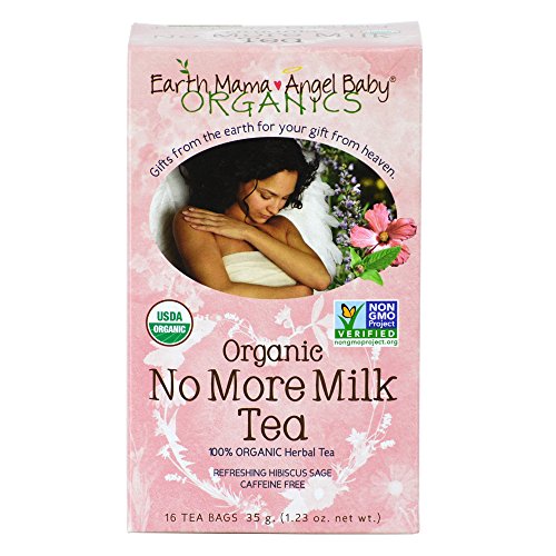 Mama tierra Angel Baby No orgánico más leche té, 16 bolsitas de té/caja (Pack de 3)