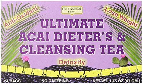 Sólo Natural Ultimate Acai Dieter y limpieza tés, 24-cuenta. Net WT Oz 1,45