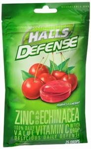 Tos de pasillos de defensa Echinaca de vitamina C y Zinc Ct 25 cerezo (paquete de 3)