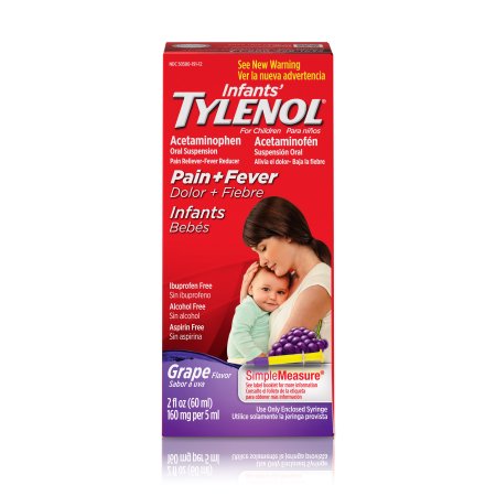 TYLENOL Suspensión Infants' ® Oral reductor de la fiebre y Analgésico Uva 2 fl oz