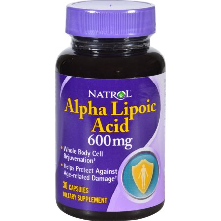 Natrol ácido alfa lipoico - 600 mg - 30 Cápsulas - (Pack de 2)