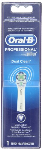 Oral-B Dual Clean recambio cepillo de dientes eléctrico cabezal, 1 cuenta