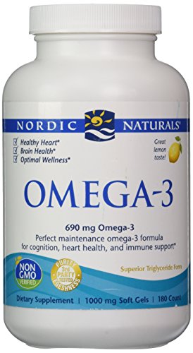 Nordic Naturals - Omega-3, la cognición, salud del corazón y apoyo inmune, cuenta 180
