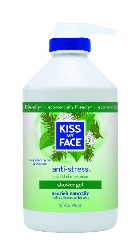 Beso mi Gel de ducha Natural de cara y cuerpo, Anti-Stress, 32 onzas