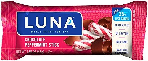 LUNA BAR - barra libre de Gluten - Chocolate menta Stick - (1.69 oz, cuenta 15)