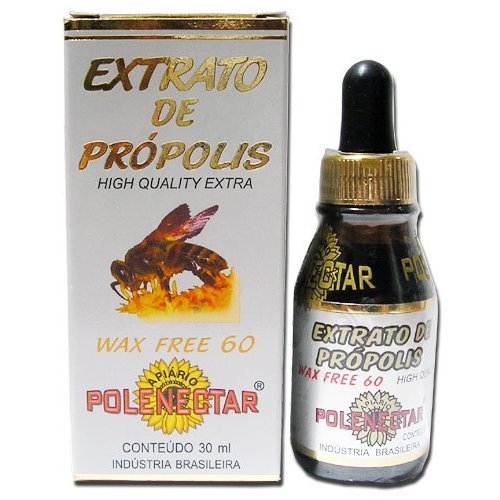 2 paquete de extracto de propóleos de abeja de Polenectar Brasil Premium cera gratis 60 (30ml)