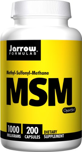 Jarrow Formulas MSM, fortalece las articulaciones, 1000 mg, 200 Caps