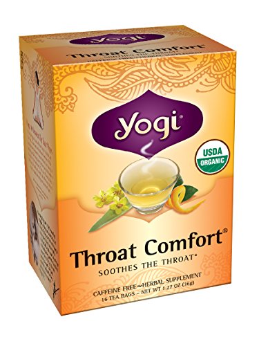 Yogui té, 16 bolsas de té (paquete de 6), comodidad de la garganta