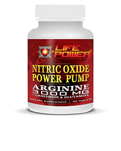 Bomba de poder del óxido nítrico con L-arginina 3000 MG + ornitina y glutamina por LifePower Labs. Incluye A-AKG (Arginina Alfa-Ketoglutarato), A-KIC (arginina ketoisocaproate), OKG (ornitina alfa-cetoglutarato) y GKG (glutamina Alfa-Ketoglutarato). Conse