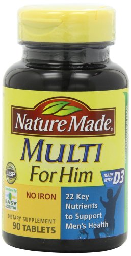 Naturaleza hizo Multi para él, vitaminas y minerales, 90 tabletas