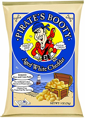 Botín, de queso Cheddar blanco, 1 oz bolsas pirata (cuenta 24)