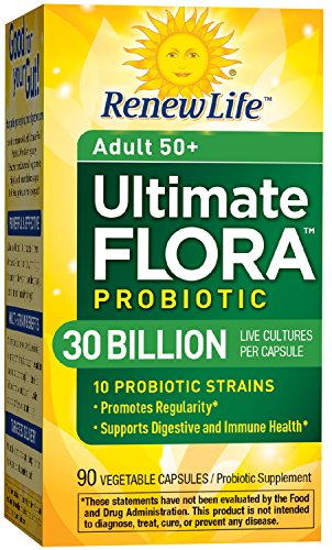 Renovar la vida Ultimate Flora adulto 50 + suplemento probiótico 30 billones, cuenta 90 (fórmula antes superior)