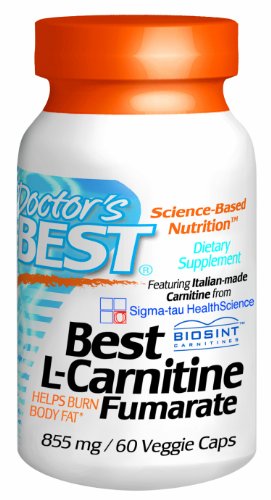 Mejor mejor L-carnitina fumarato del doctor de con carnitina de fabricación italiana (855 Mg), cápsulas vegetales, 60-Conde