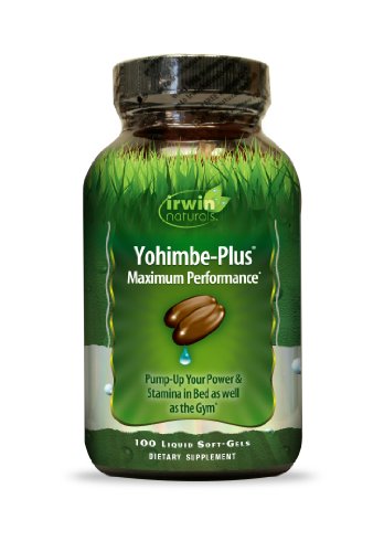 Irwin Naturals Advanced Yohimbe Plus suplemento dietético Gel líquido tapas, frasco de 100 cápsulas