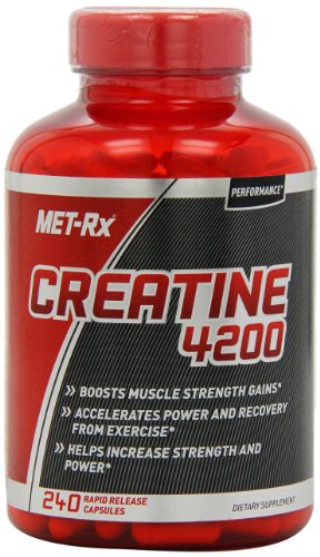 MET-Rx creatina 4200 cápsulas de suplemento de dieta, cuenta 240