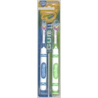 GUM cepillo de dientes de los niños de Crayola, suave, 2-Pack