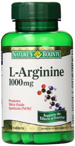 Recompensa L-arginina 1000mg tabletas de la naturaleza, 50-cuenta