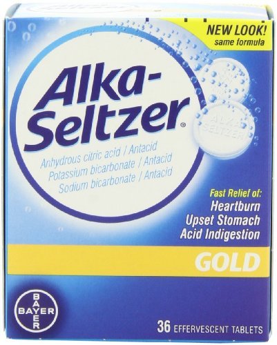Alka-Seltzer Gold tabletas-sin aspirina, caja de 36 Count (paquete de 3)