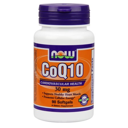 NOW Alimentos CoQ10 Salud Cardiovascular, 30 mg, 90 Ct